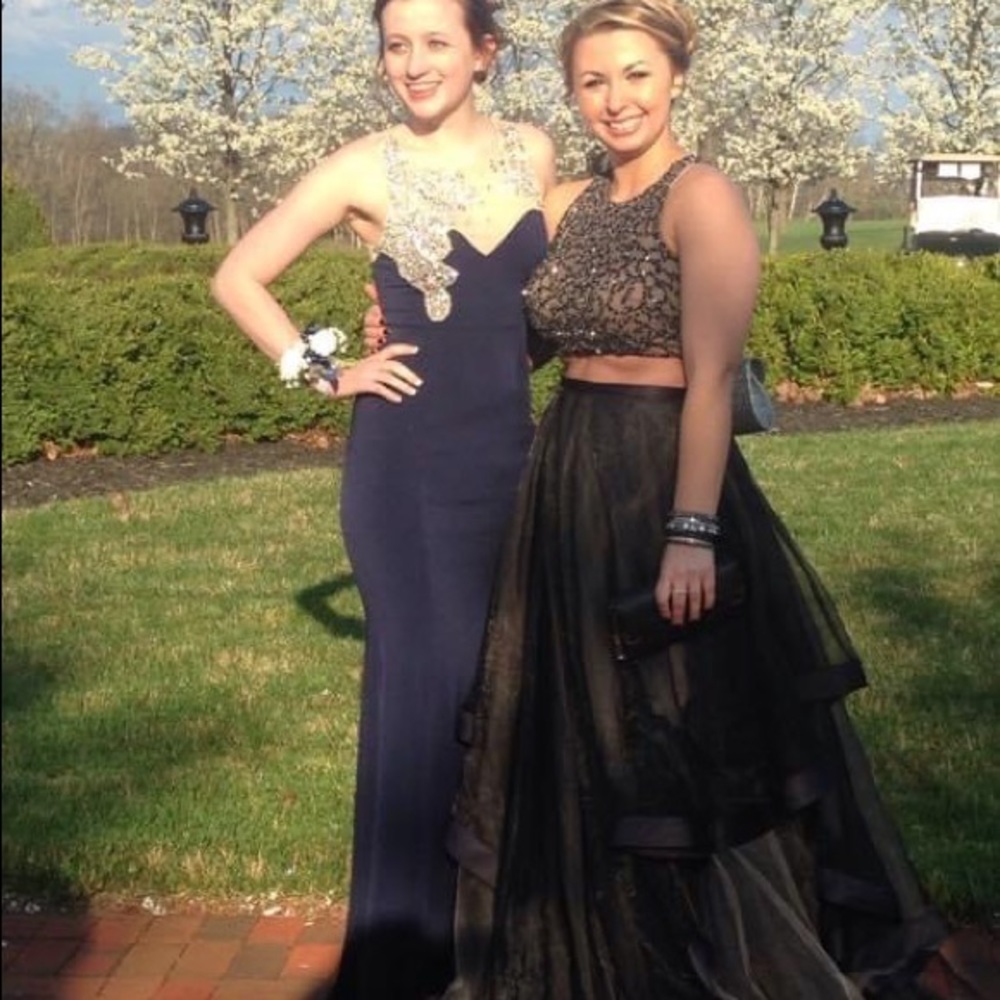 Worn once , two piece , has been altered slightly